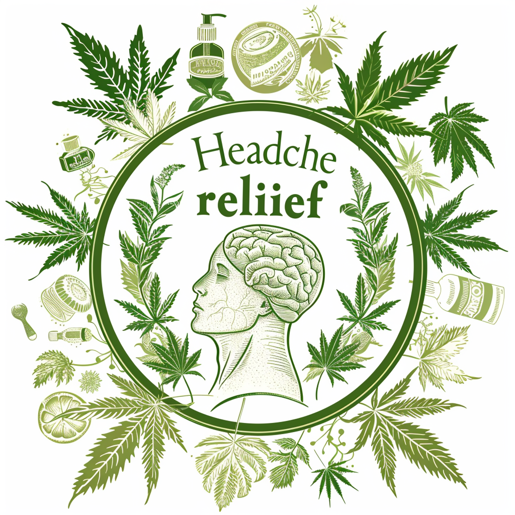 Herbal Headache Relief Circular Design