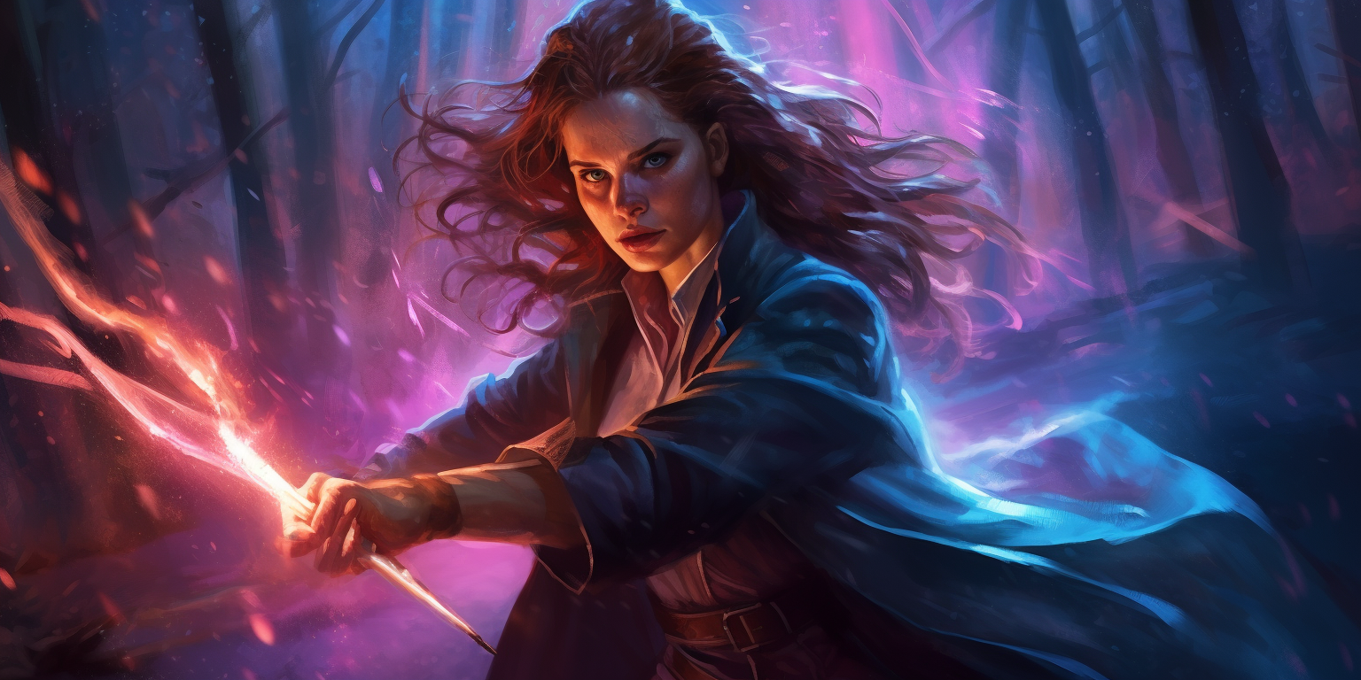 Hermione Granger in magic duel