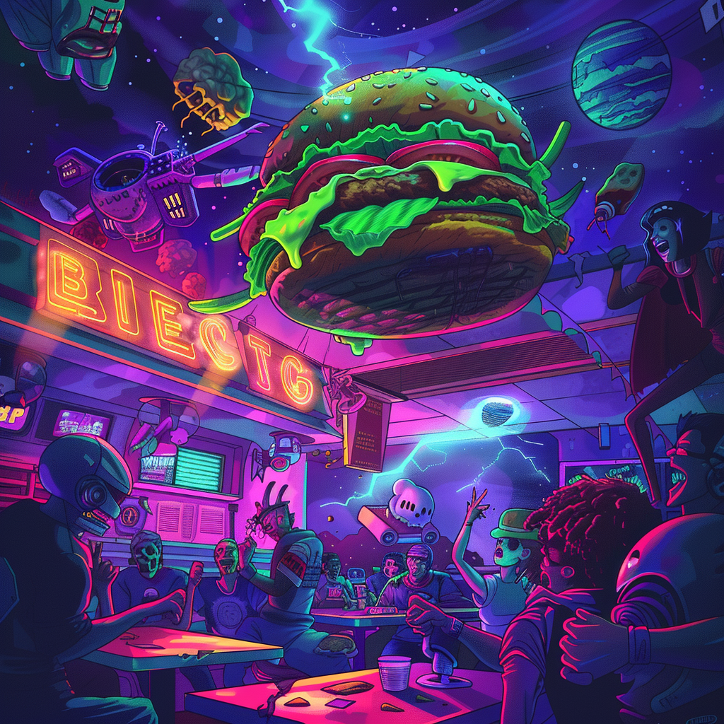 Hero in 1980s Sci-Fi Diner