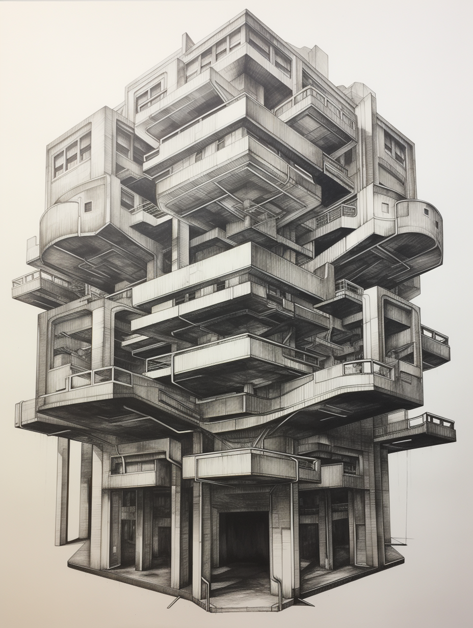 Sketch of Hexagonal Building Layers