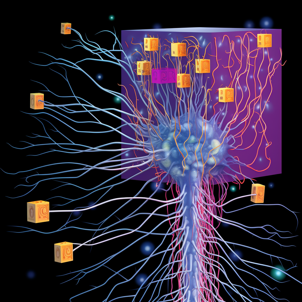 Illustration of hierarchical neural system in Axolo Cores