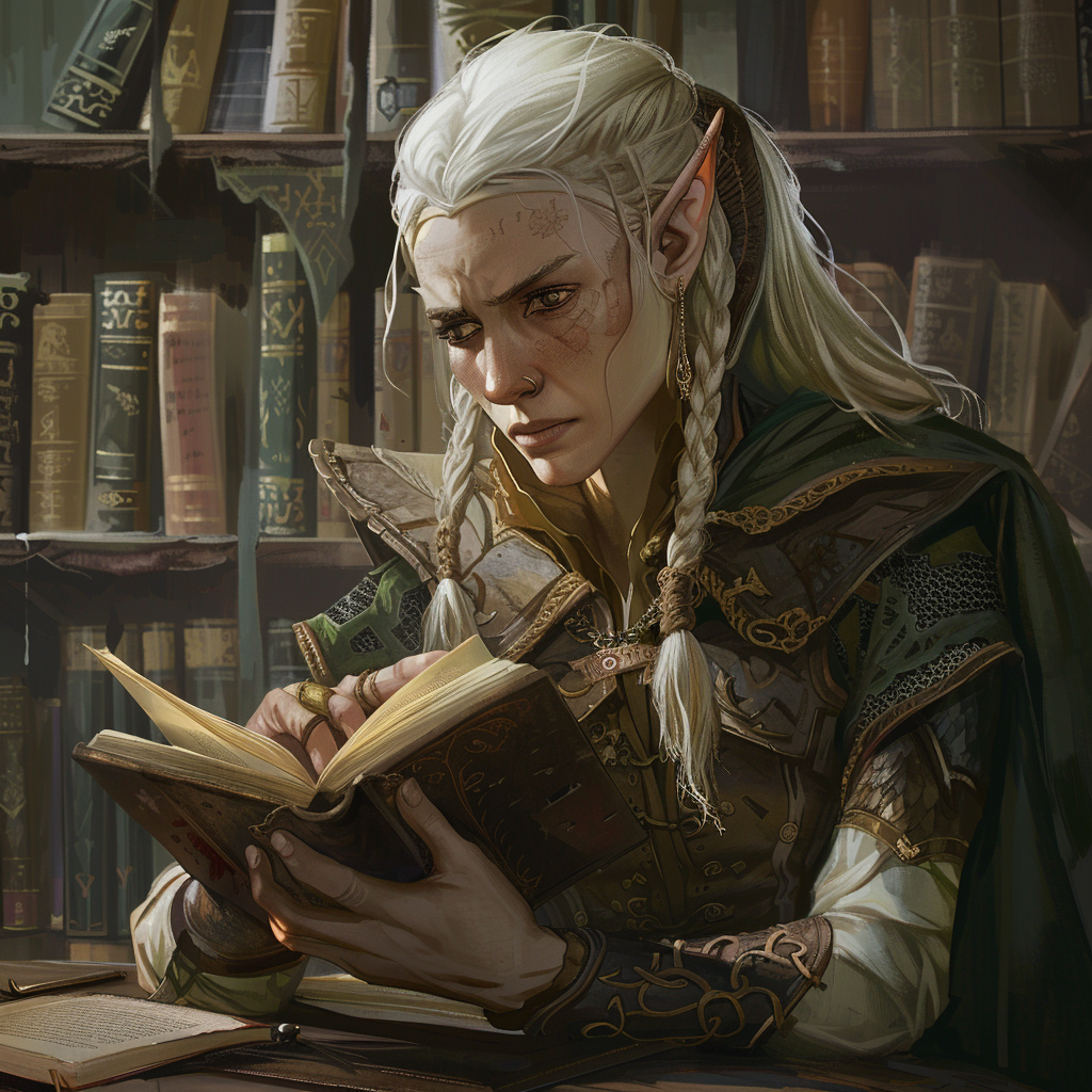 High Elven Scholar with Leperosy