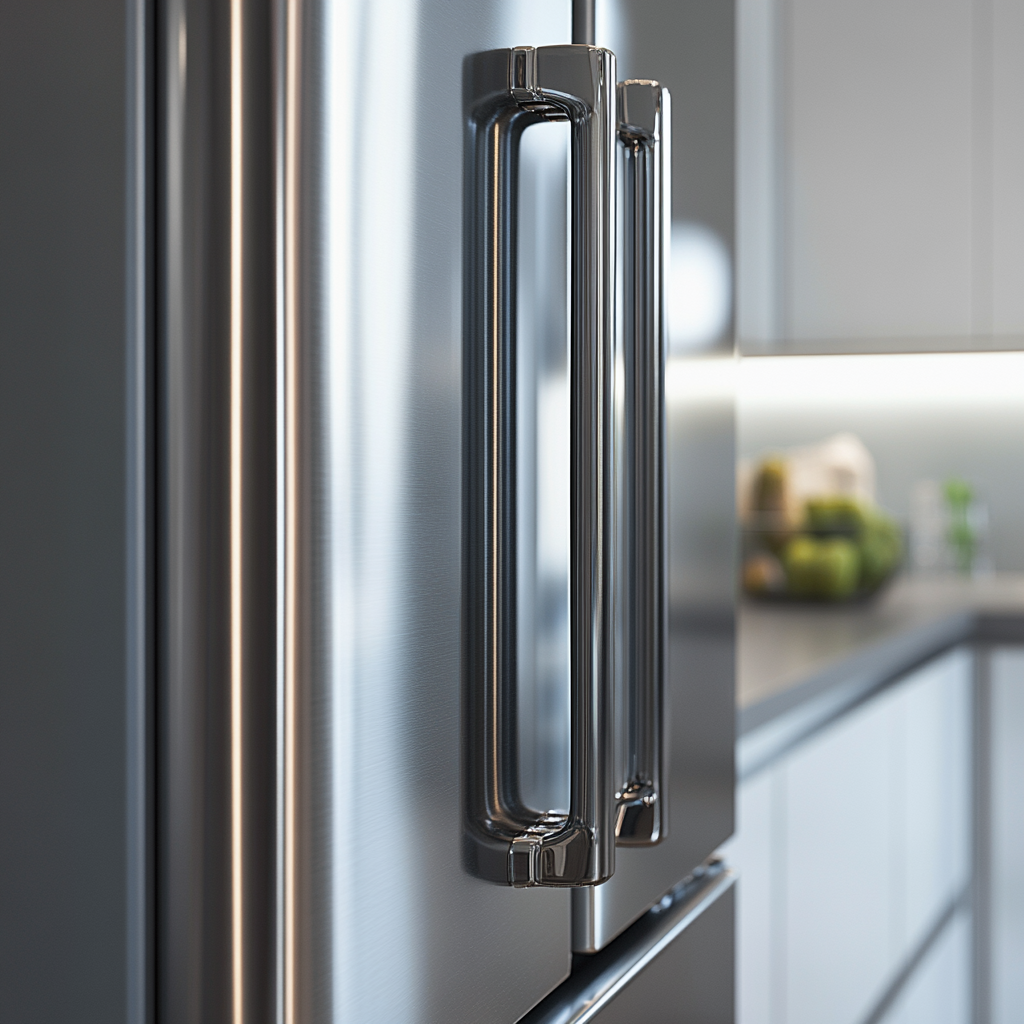 Modern Stainless Steel Fridge Handles