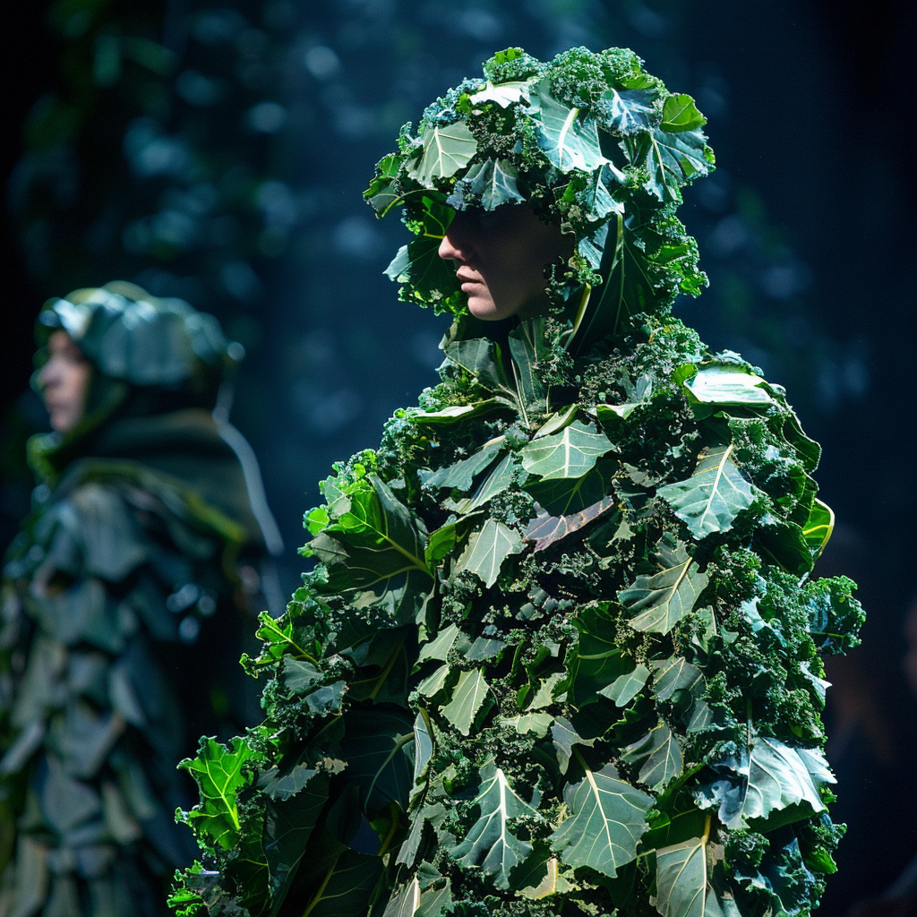 Models in Kale Outfits Runway