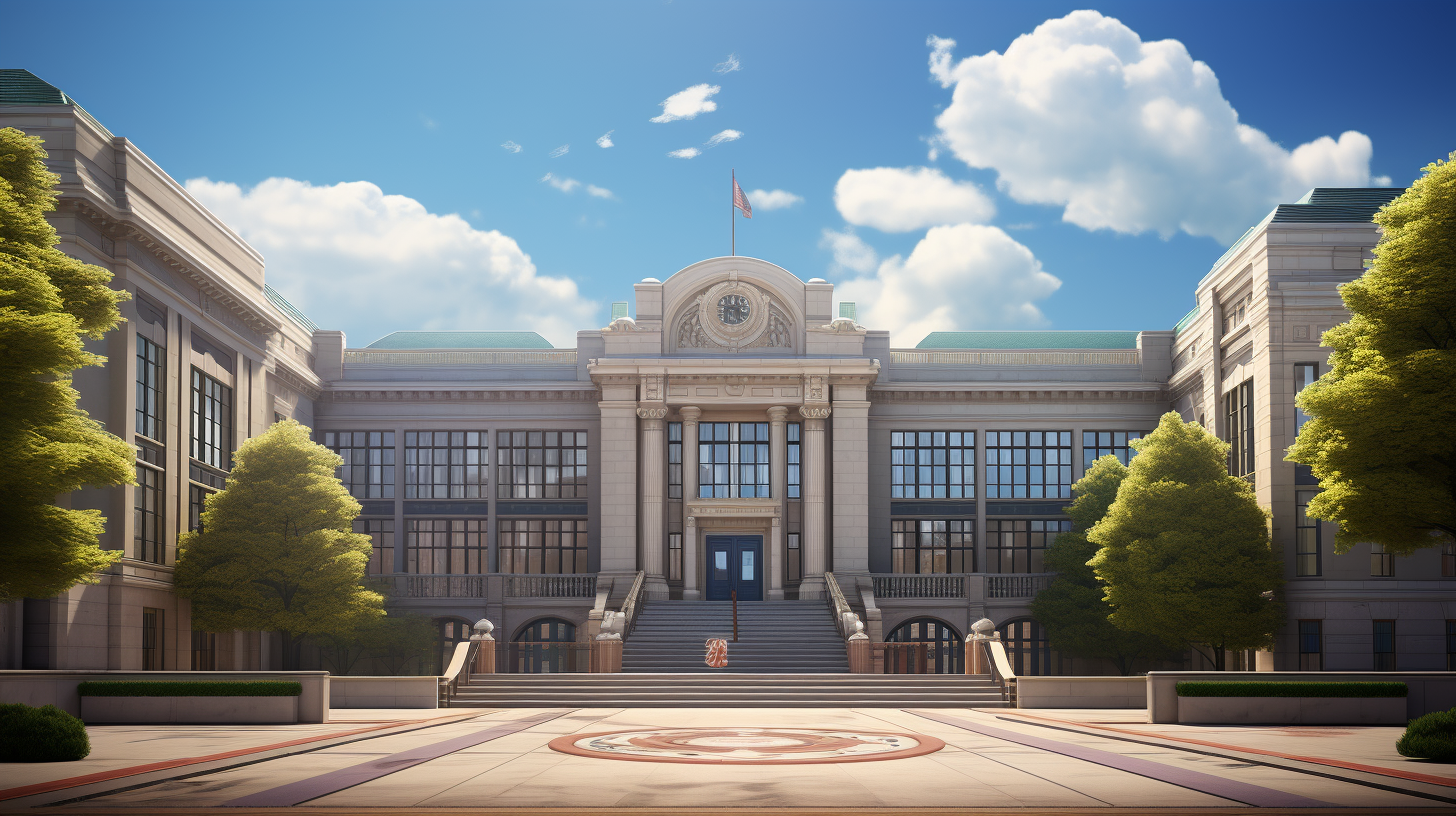 High School Exterior Background Image