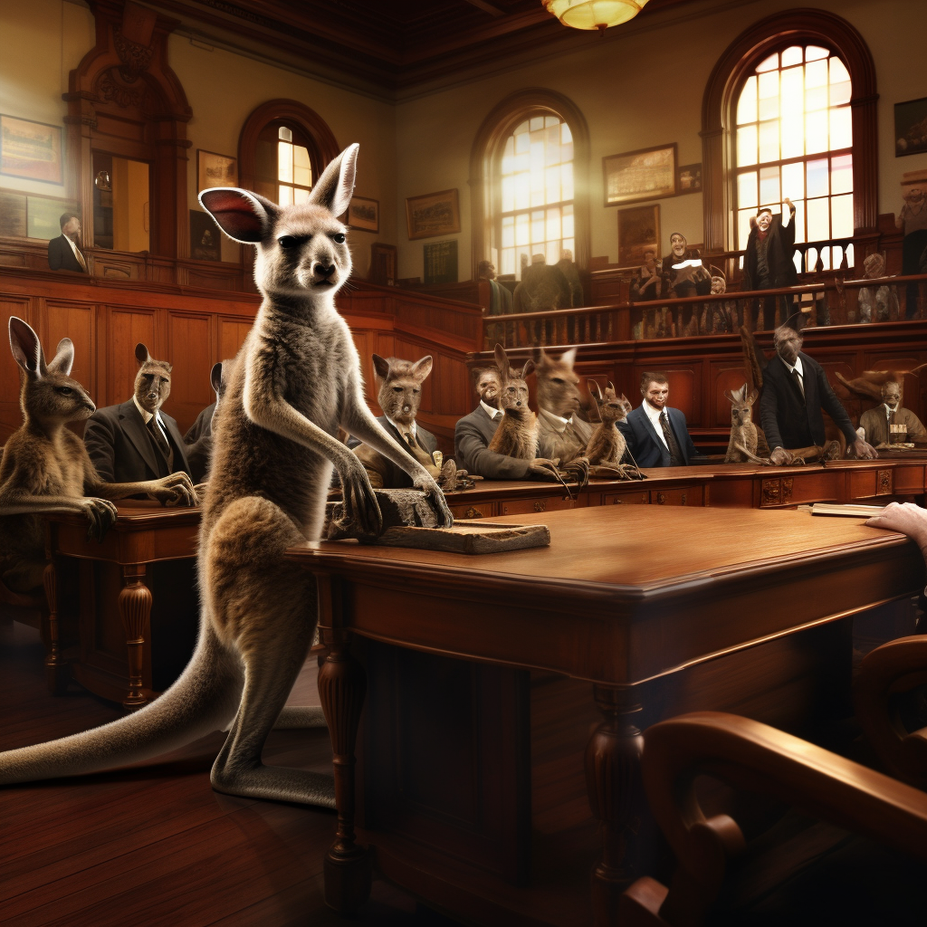 Kangaroo court scene in high definition