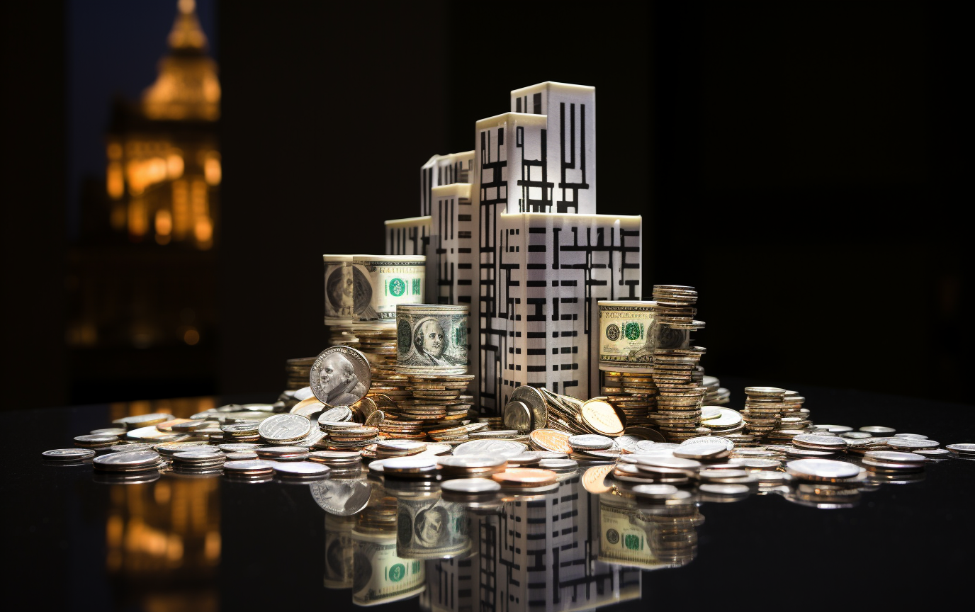 High-rise Apartments with Money and Calculator