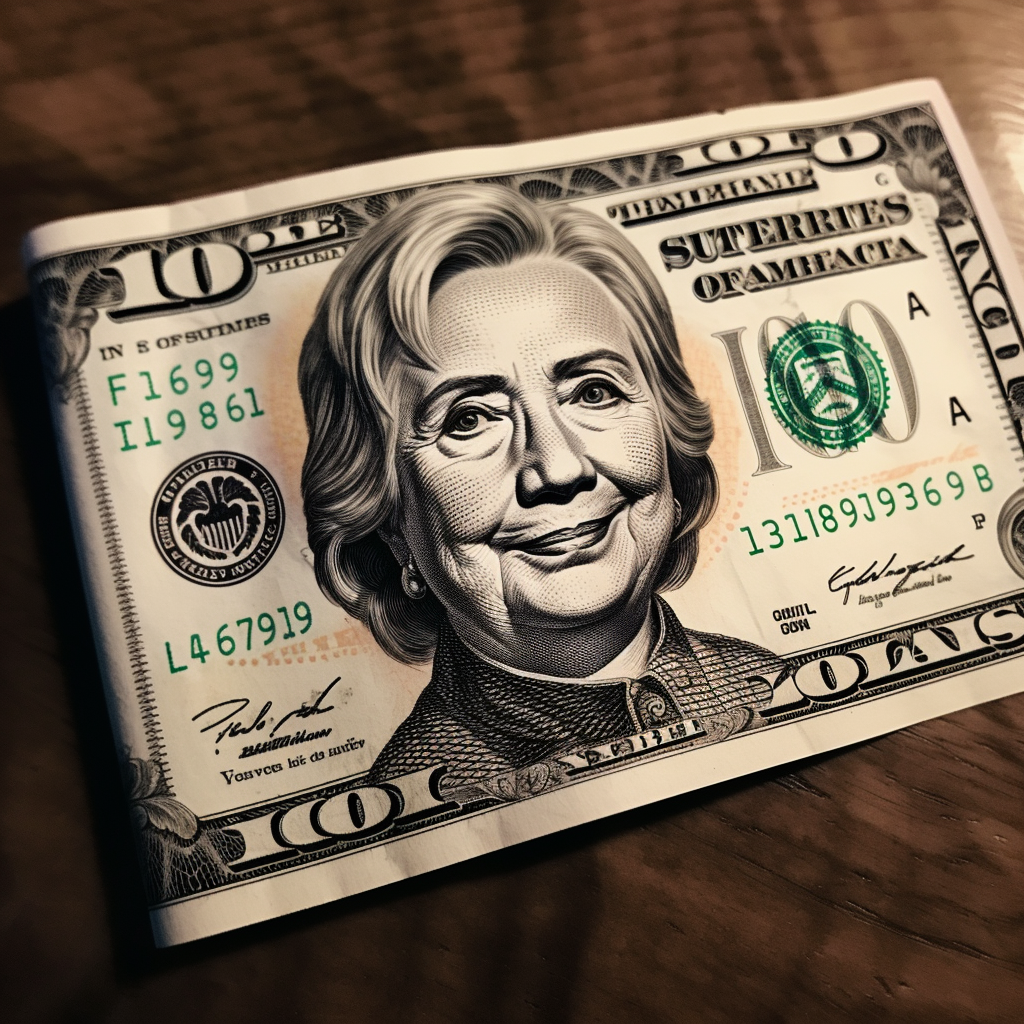 Hillary Clinton on 100 Dollar Bill