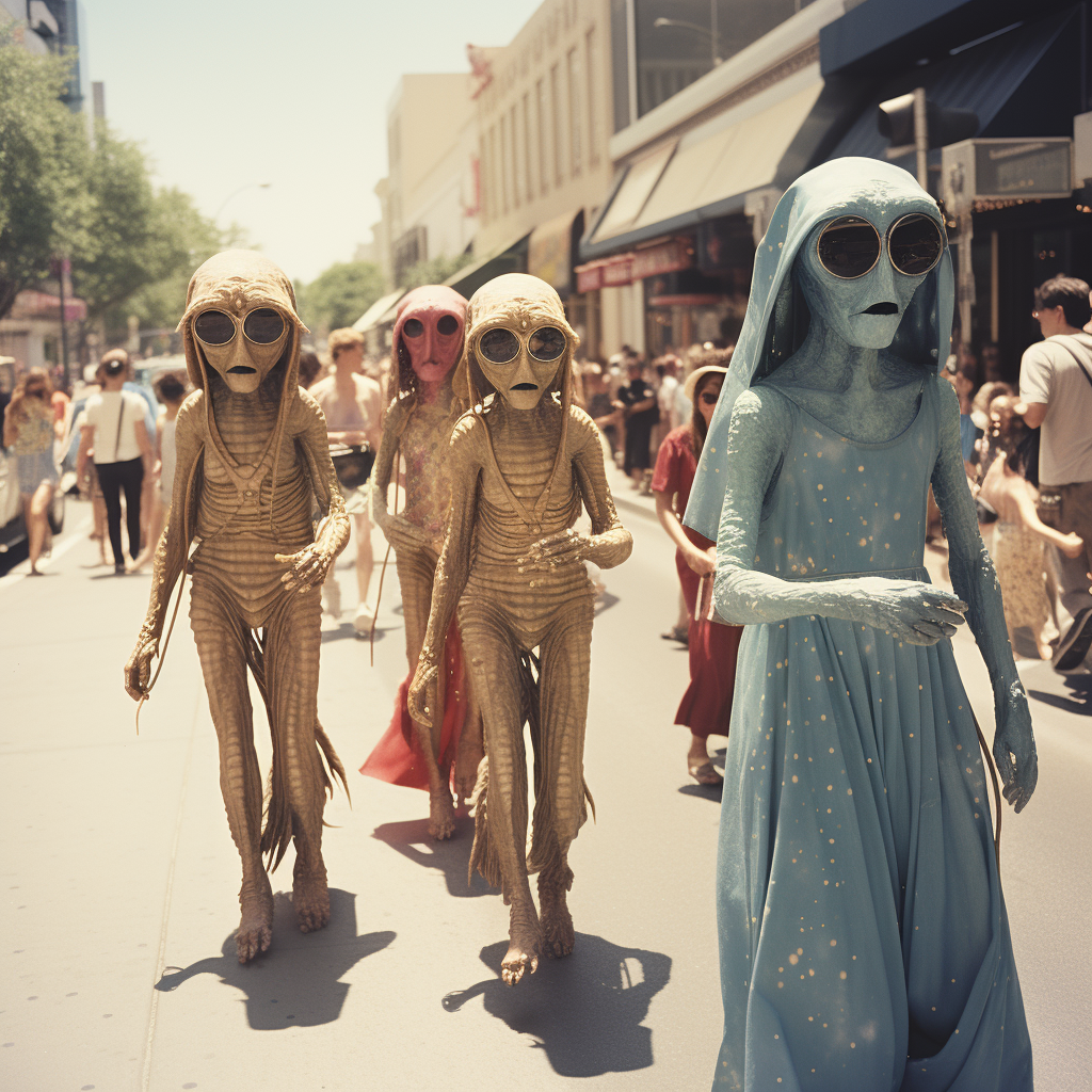 Hillbilly aliens on Hollywood Walk of Fame