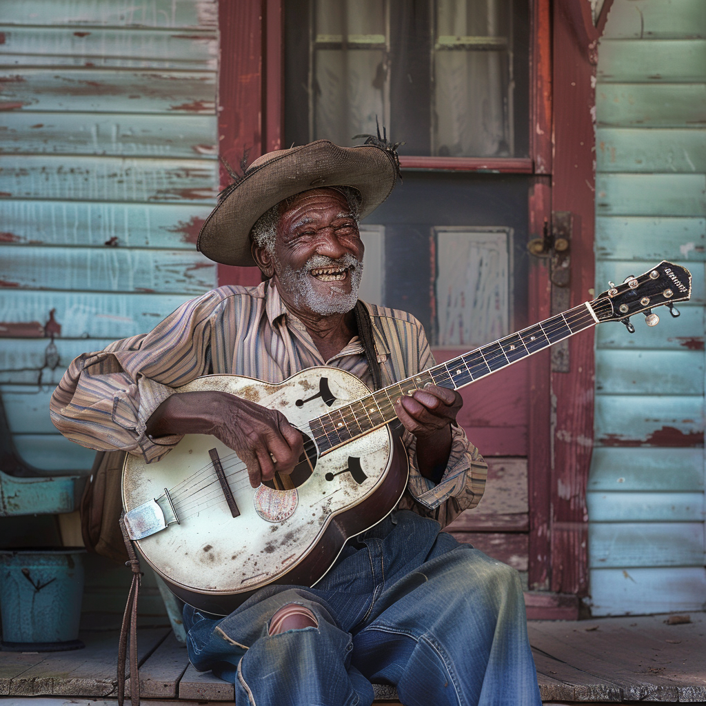 Grinning Hillbilly with Banjo