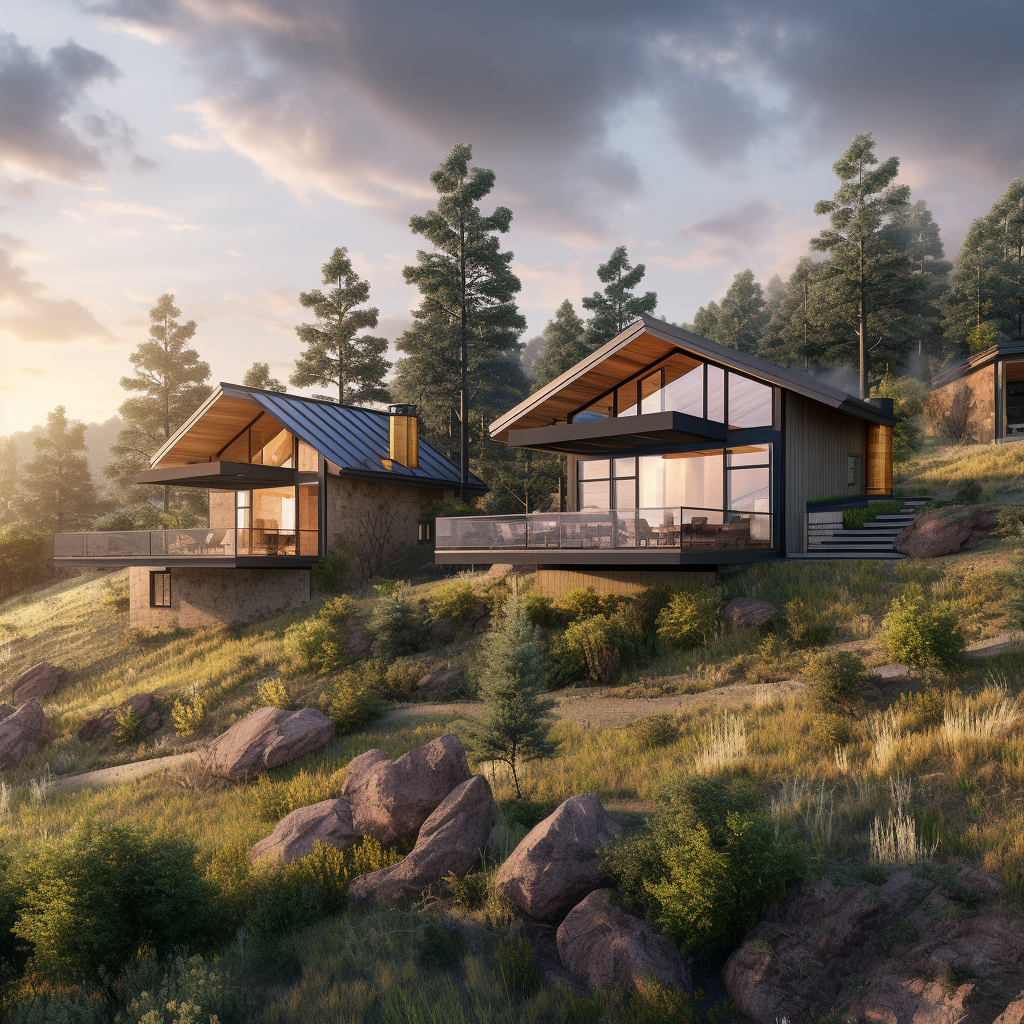 Nordic House Residence on Hillside