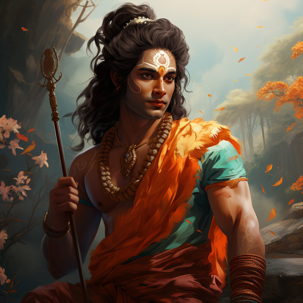 Lord Rama from Hindu mythology