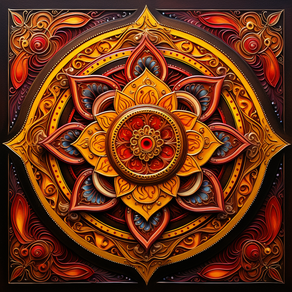 Beautiful Hindu Mandala Art Design