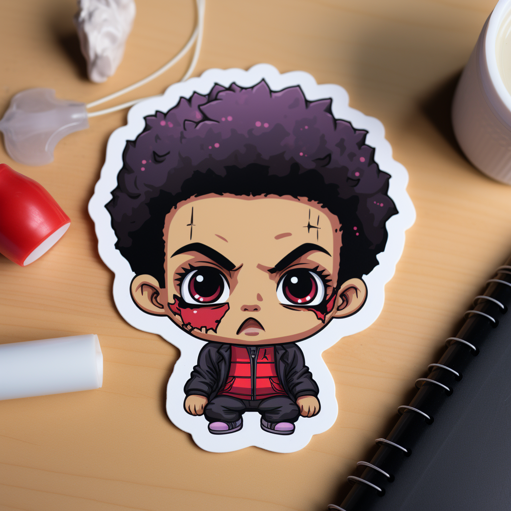 Fun and Adorable Hiphop Vampire Sticker