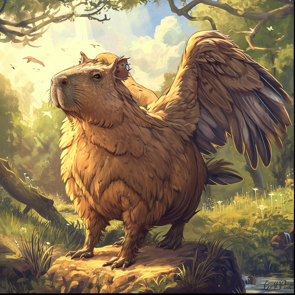 Hippogriff Capybara Midjourney Prompt