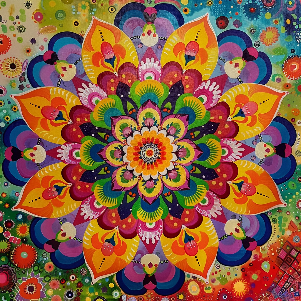 Hippy Mandala Ibiza 70's Style