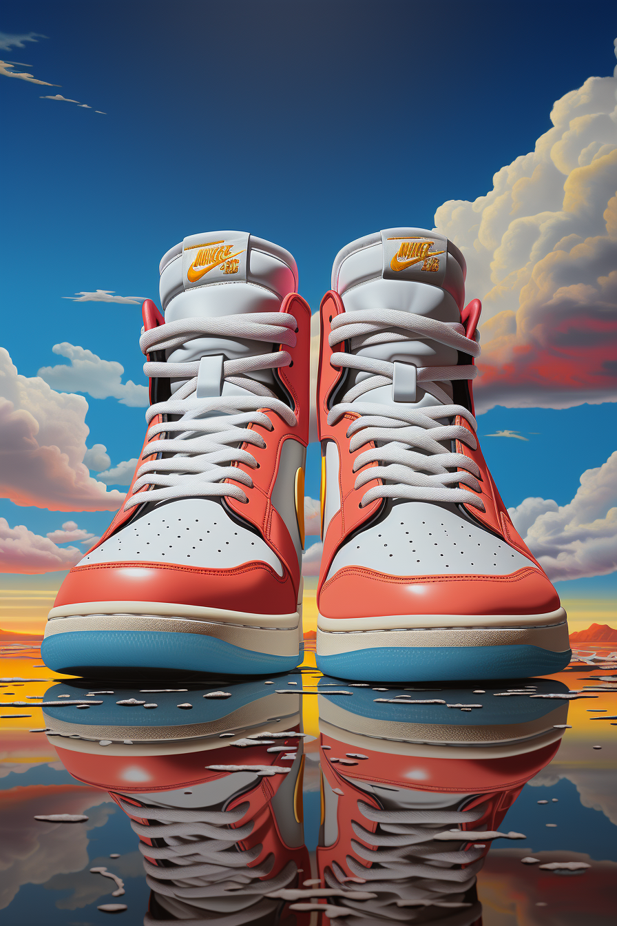 Retro Michael Jordan Dunking Hiroshi Nagai Poster