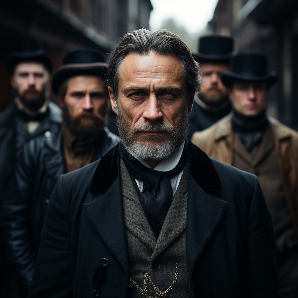 Group of historical figures photographed by Hasselblad