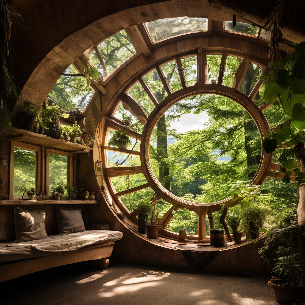 Hobbit house nestled in Austrian forest