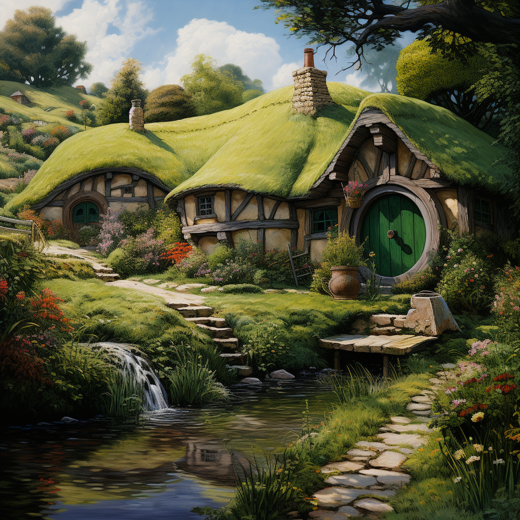 Enchanting hobbit from the Shire