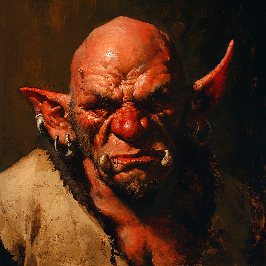 Hobgoblin tavern keeper portrait