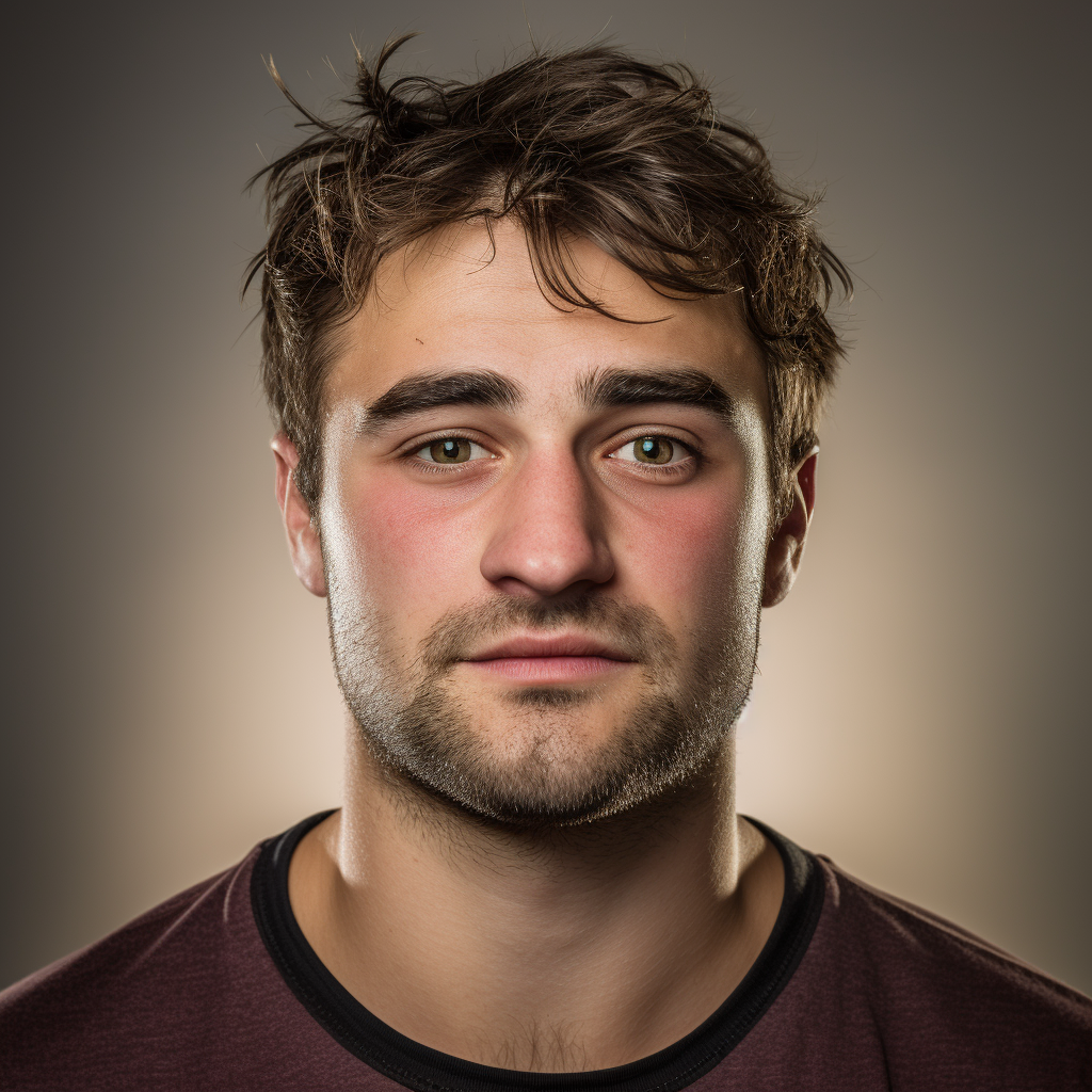 Male Ice Hockey Player Headshot