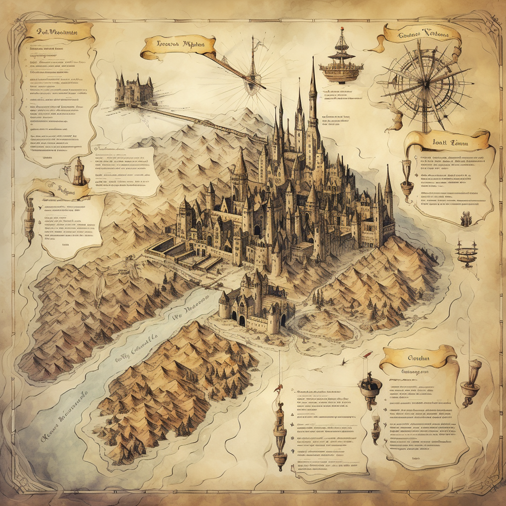 Hogwarts Marauders Map Illustration