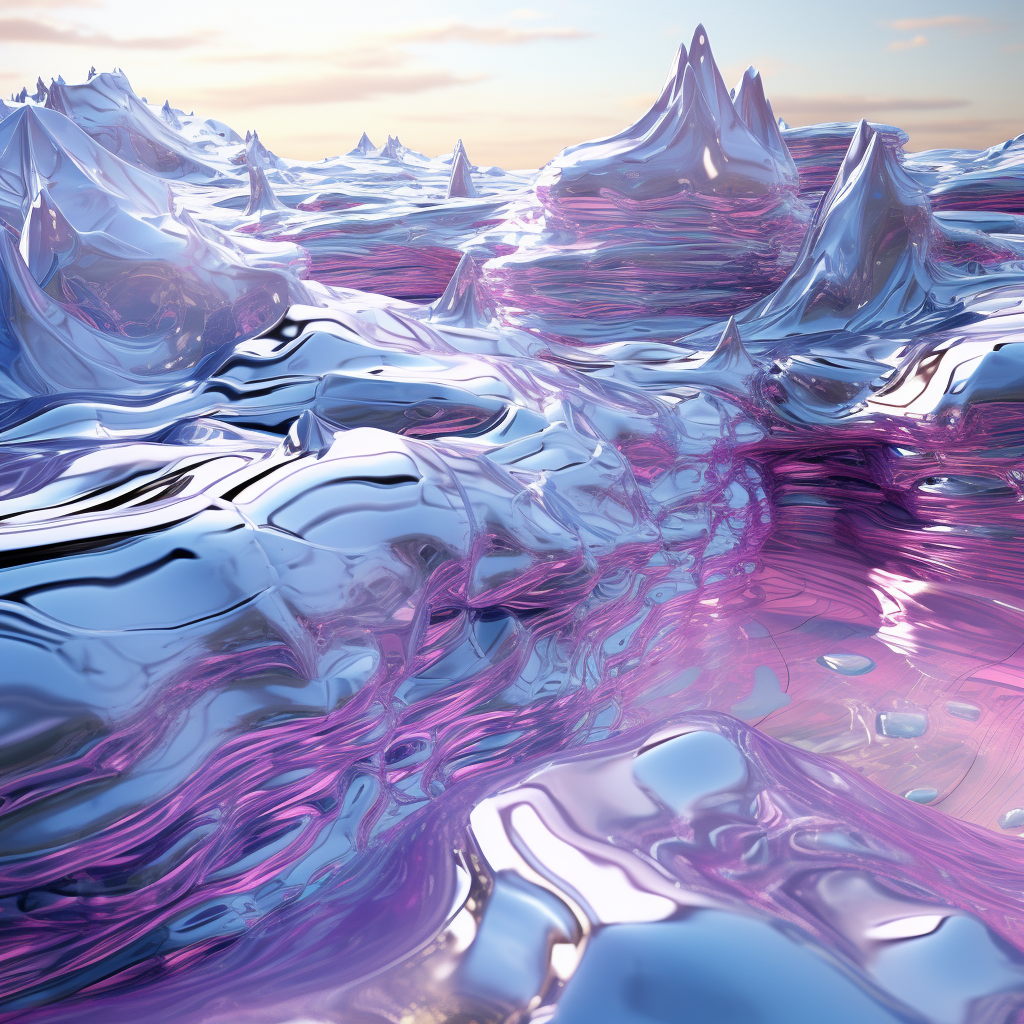 Smooth holographic surfaces reflecting ice formation