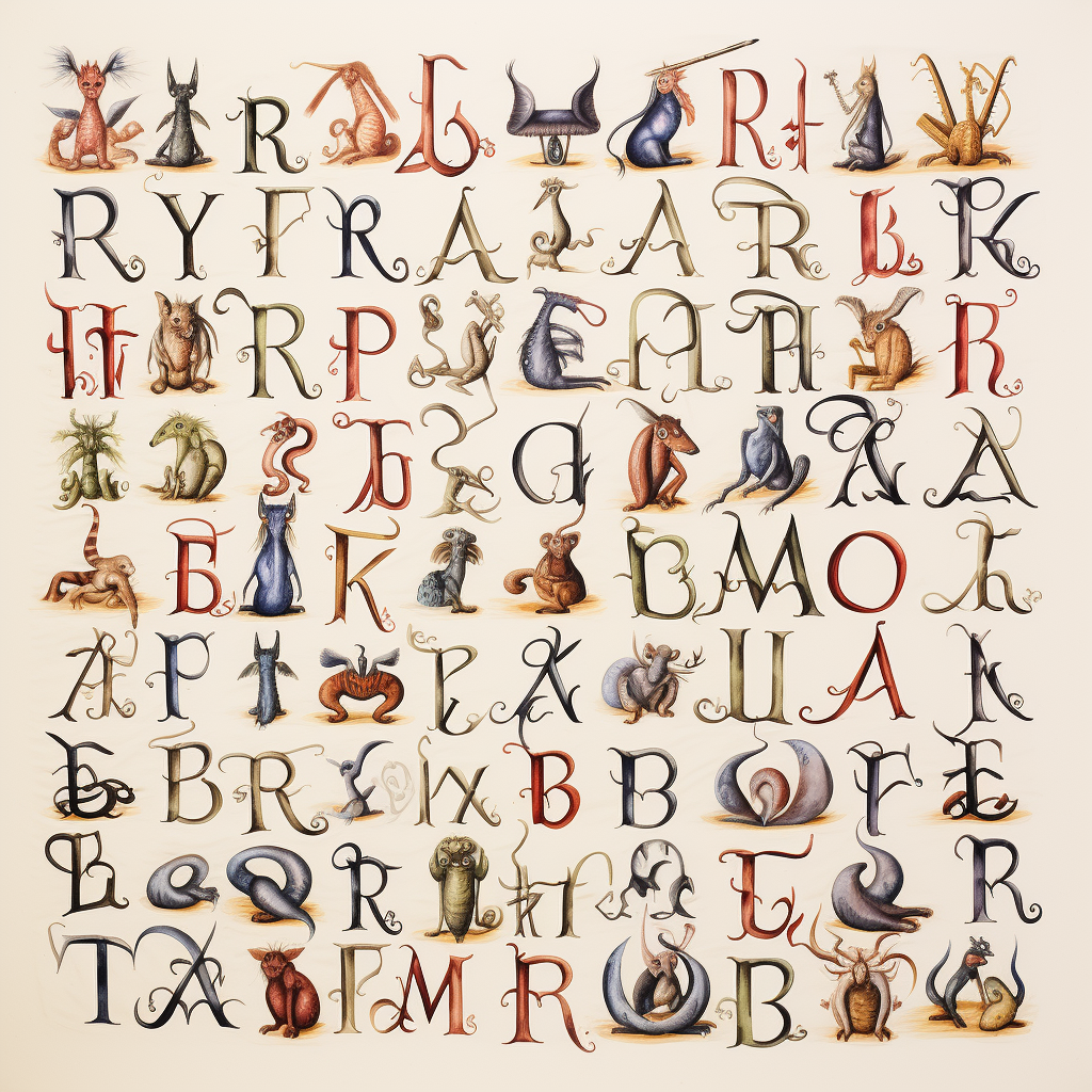 Holy species transforming alphabet to English