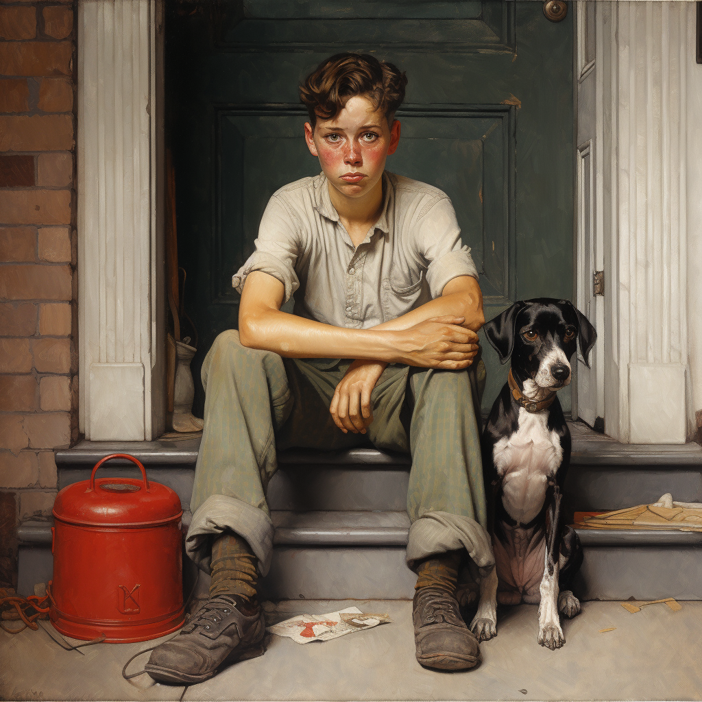 Home Scene Norman Rockwell