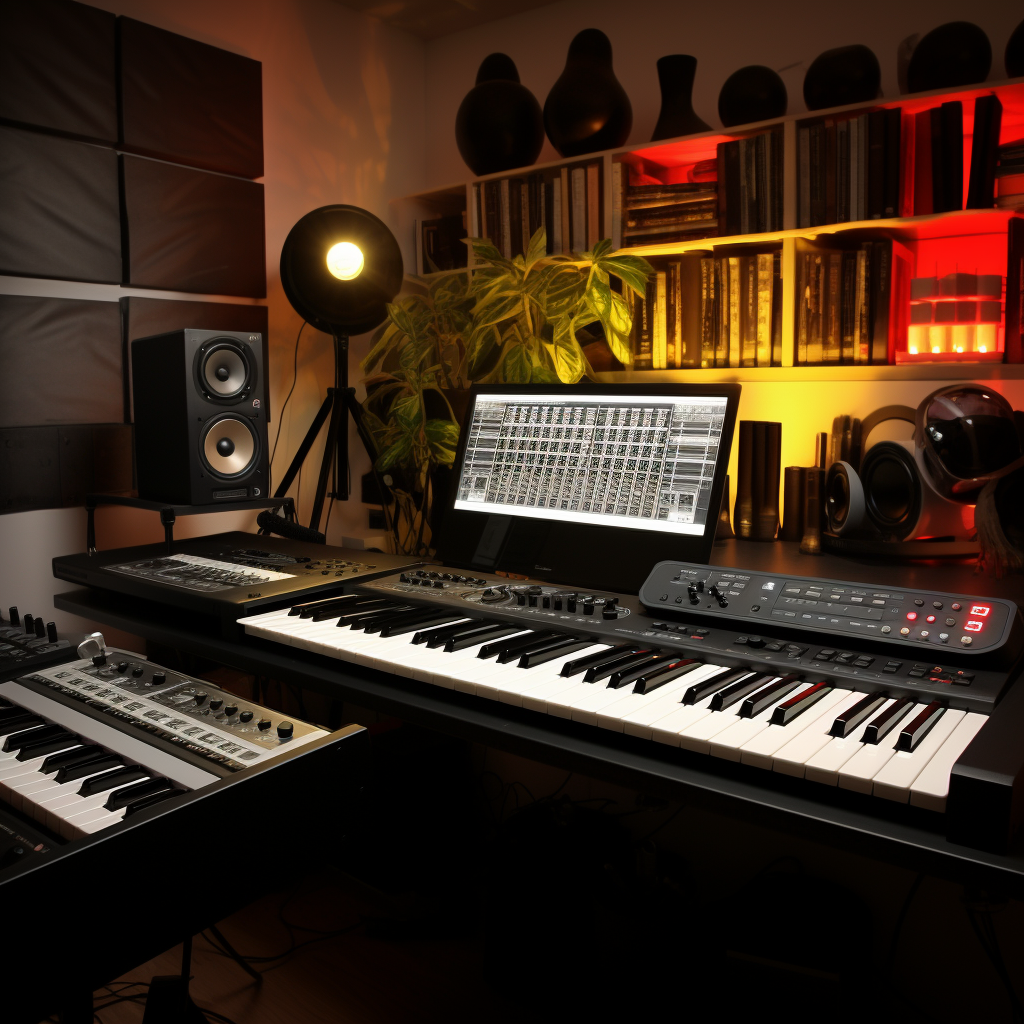 Professional home studio with Ableton Push