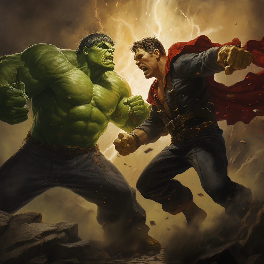 Intense showdown between Homelander and Hulk