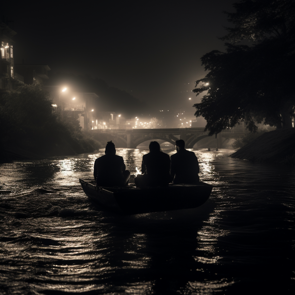 Raft on Zenica River