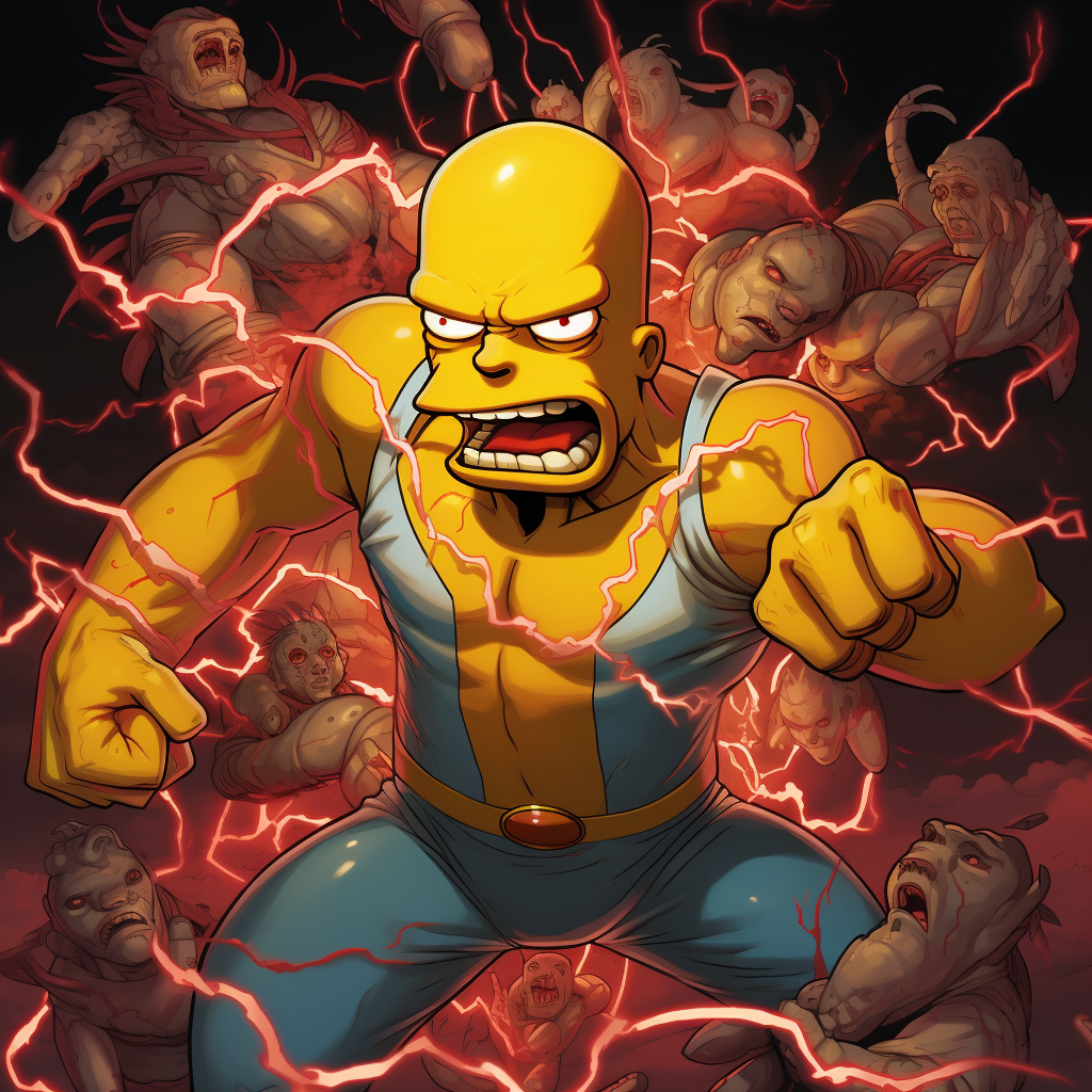 Homer Simpson as Marvel Superhero