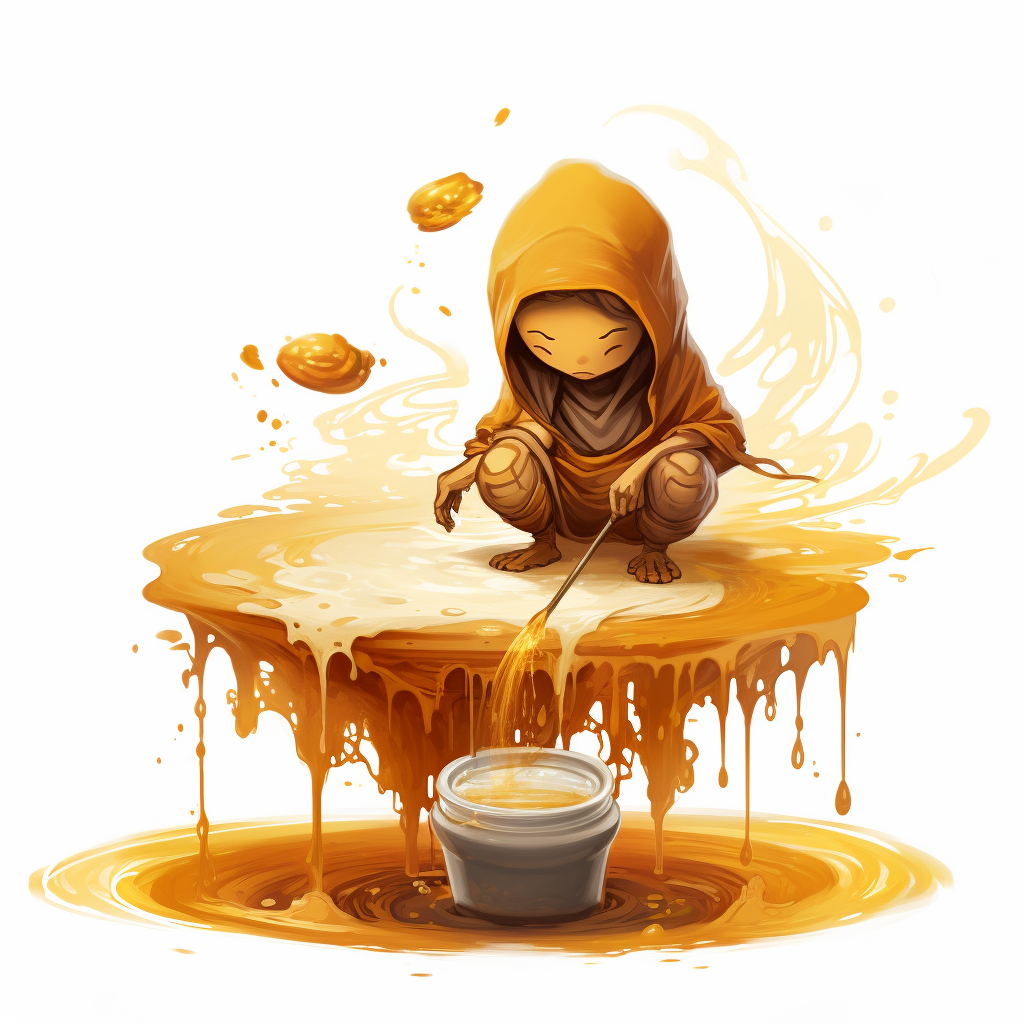 Honey Djinn emerging from a Honeypot