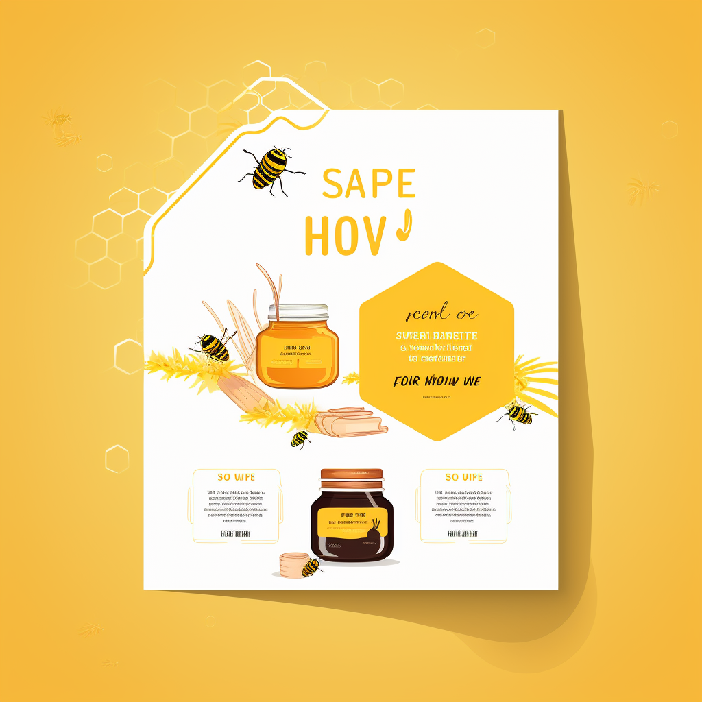 Honey Sale Promotion Leaflet Image