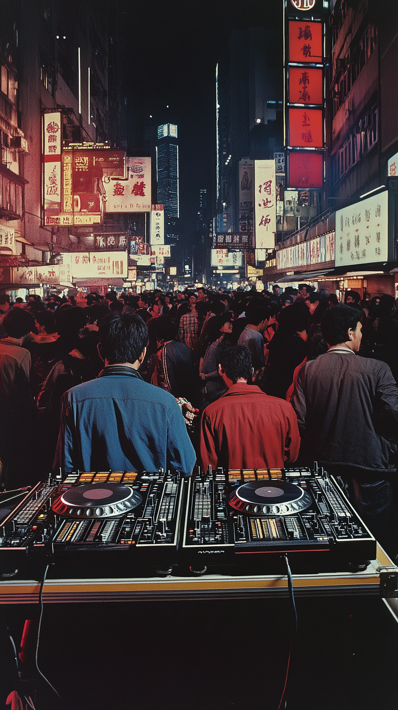 DJs playing music in Hong Kong