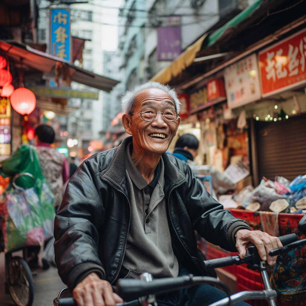 Hong Kong disadvantaged groups visiting people