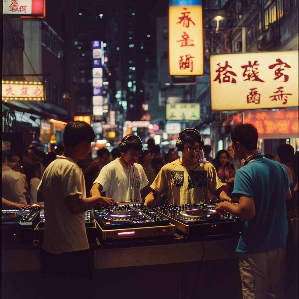 DJs party scene in 1980s HK