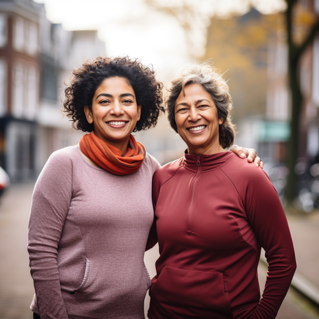 Two Dutch women participating in Hoorn Fit en Gezond! program