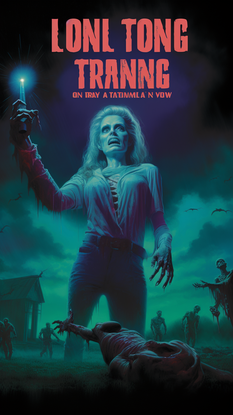 Classic 80's Style Horror Movie Poster