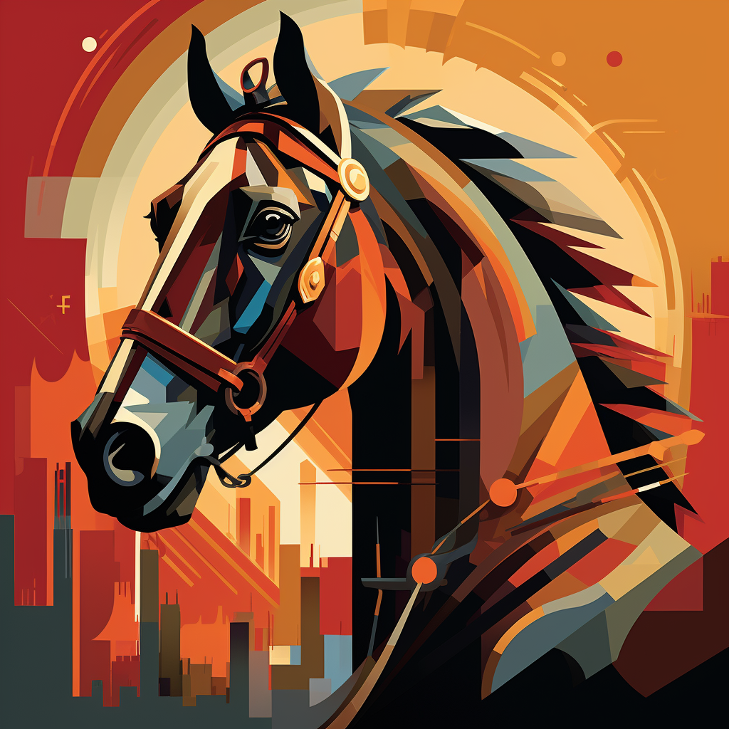 Beautiful horse artwork by Tom Whalen