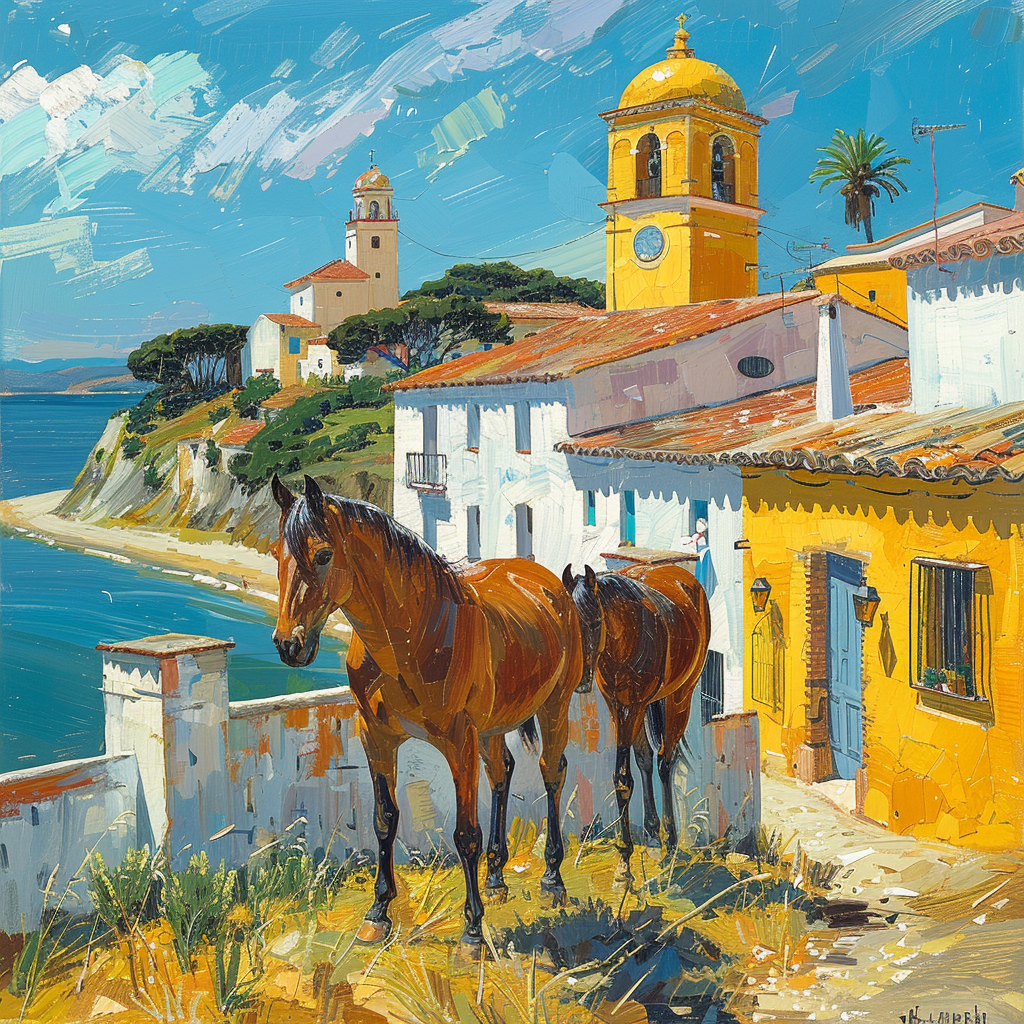 Horses in Spanish Town