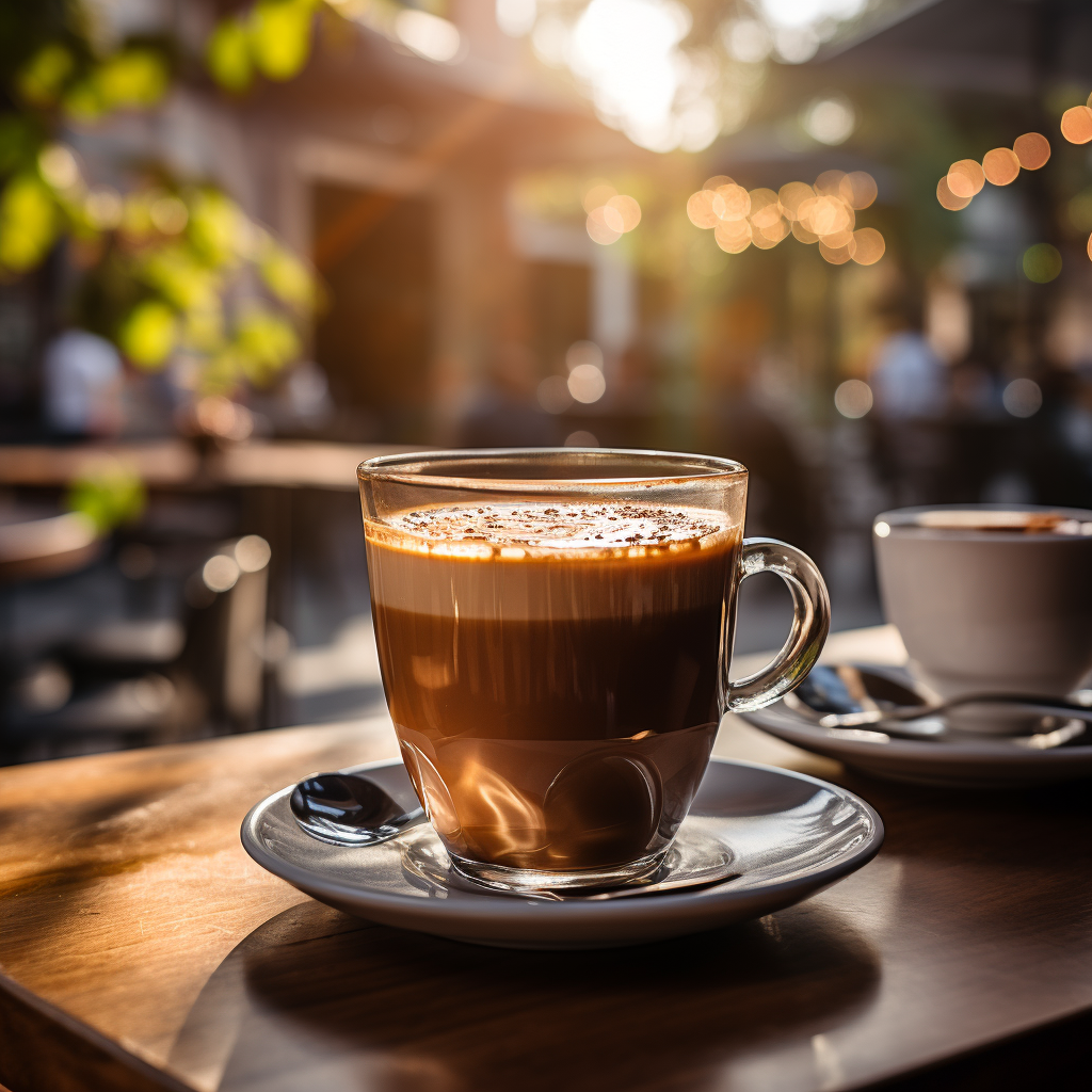 Hot Americano Coffee Cup