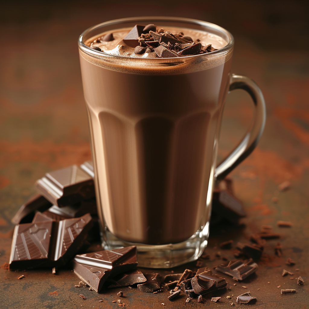 Hot Chocolate with Chocolate Decoration