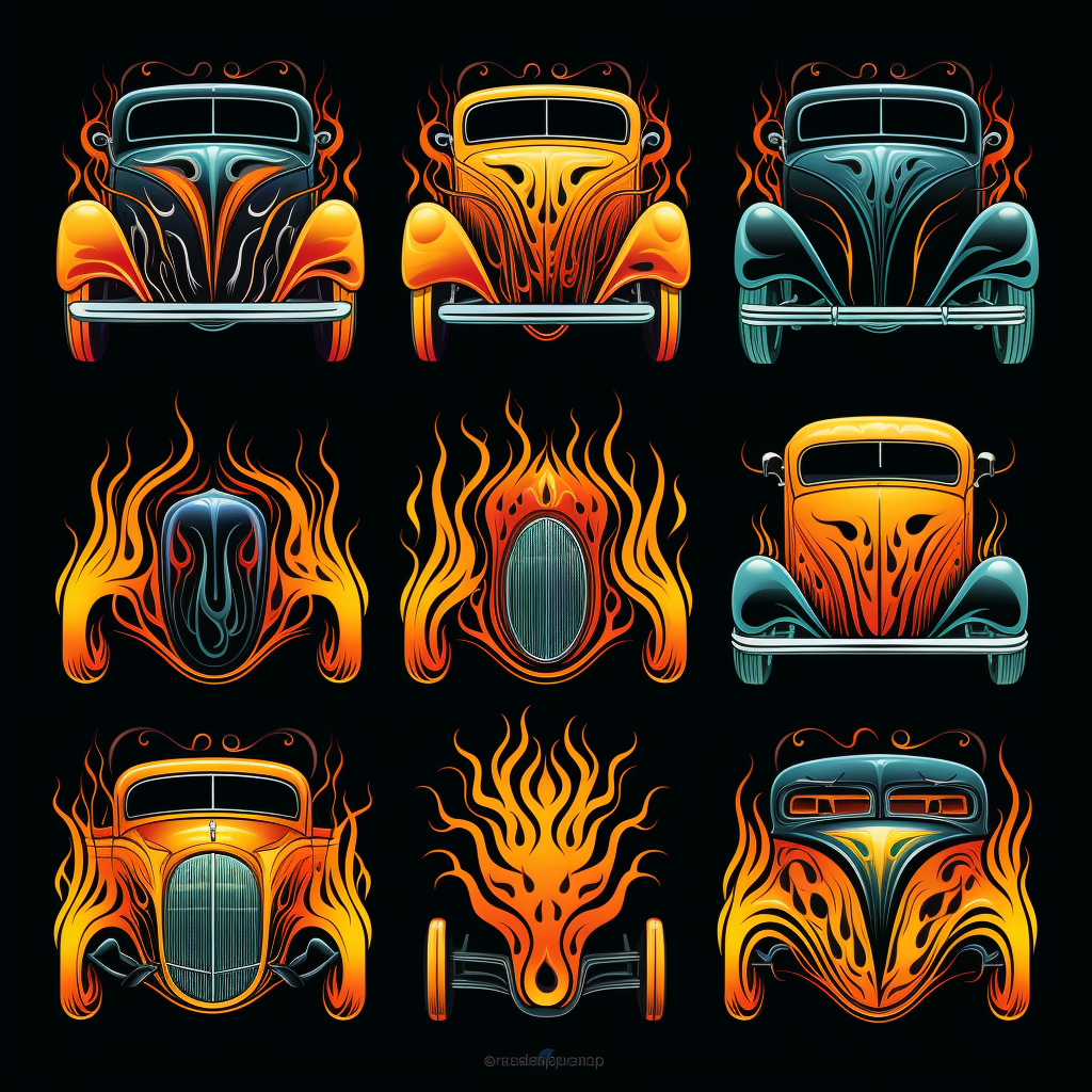 Hot Rod Flames Designs