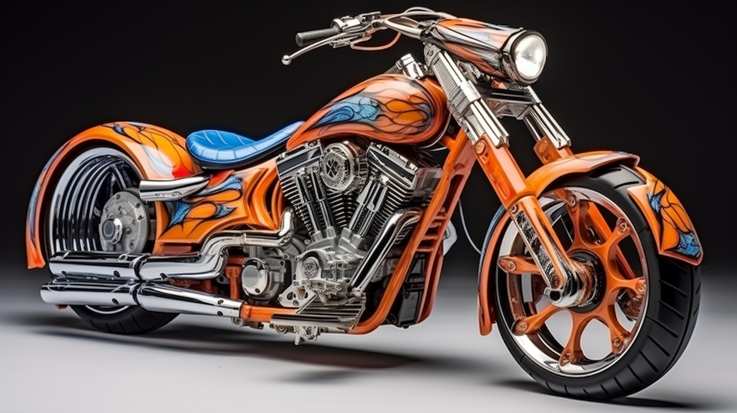 Hot Wheels chopper motorcycle image