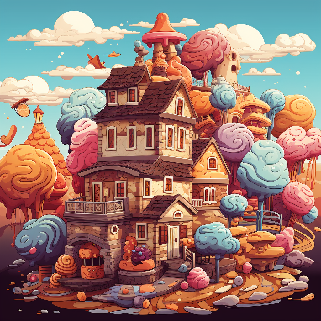 Image of a House with Cookies and Cakes