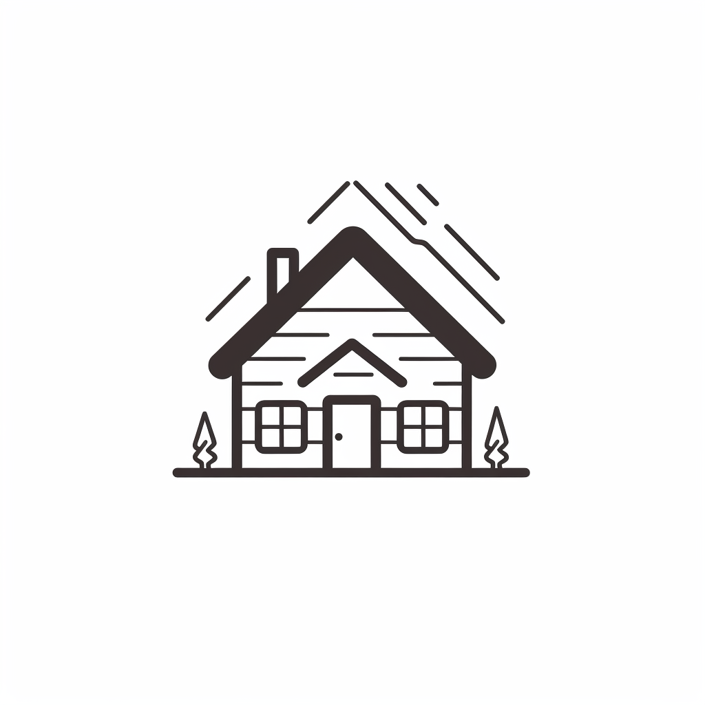 Minimalist house flipping logo