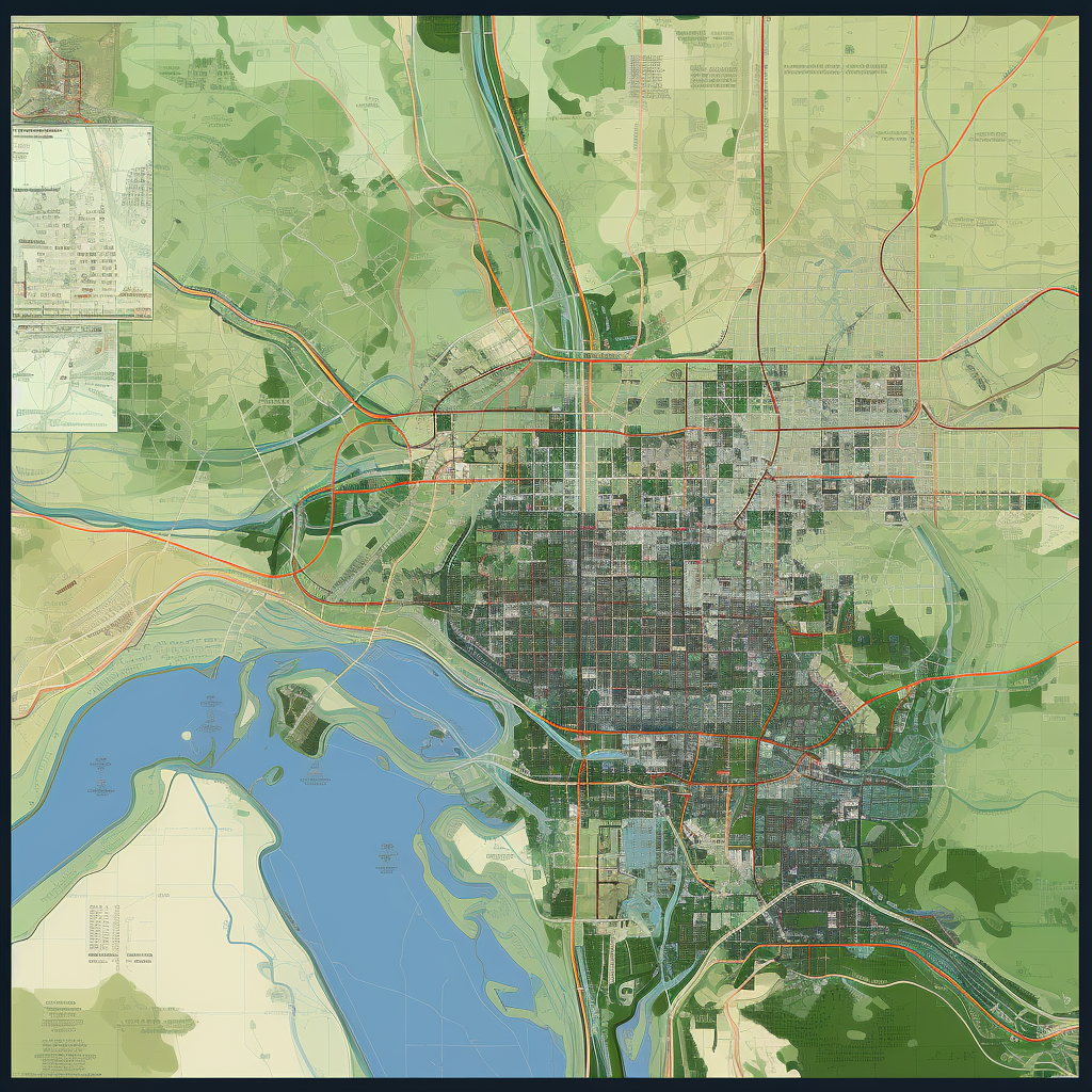 Houston computer program map